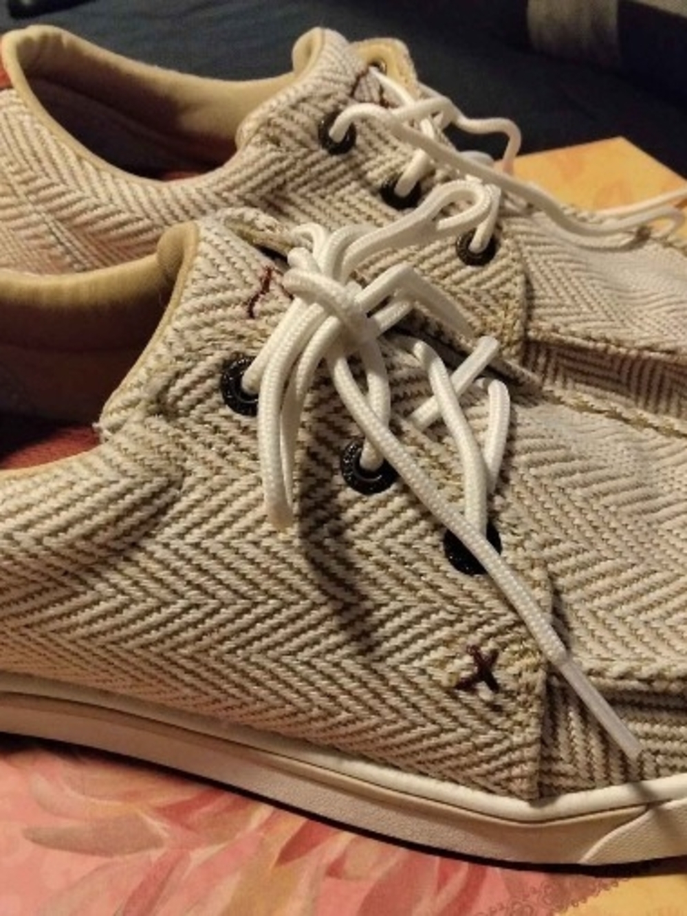 Twisted X Kicks Women's Canvas Lace-Up Shoes US 7.5M Worn Once Indside